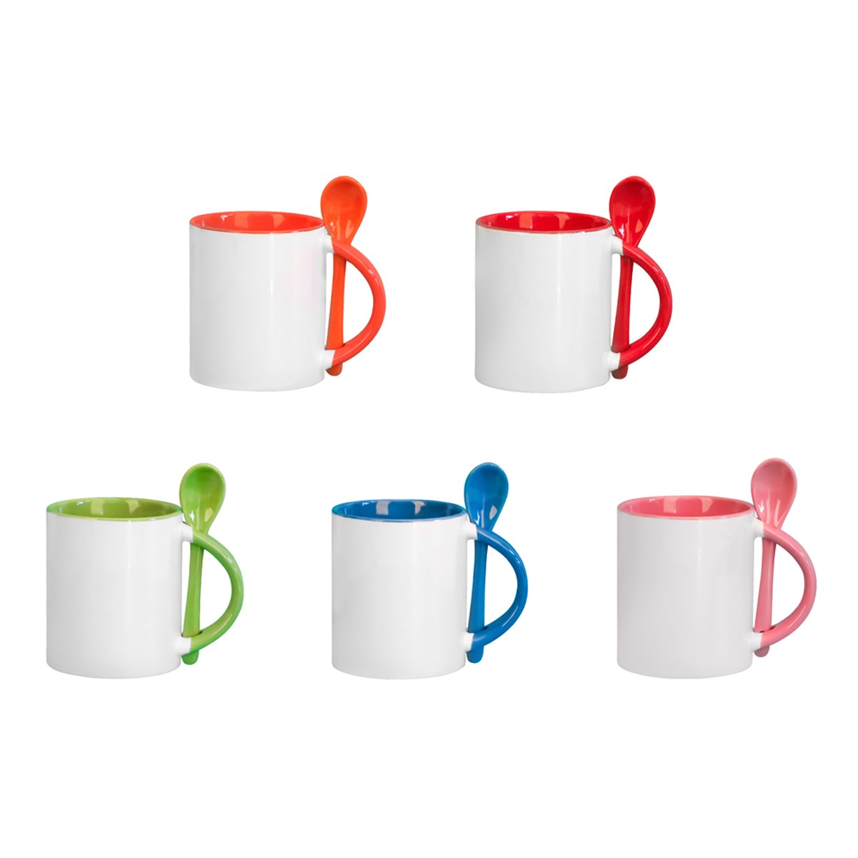 12oz Ceramic Coffee Mug with Spoon