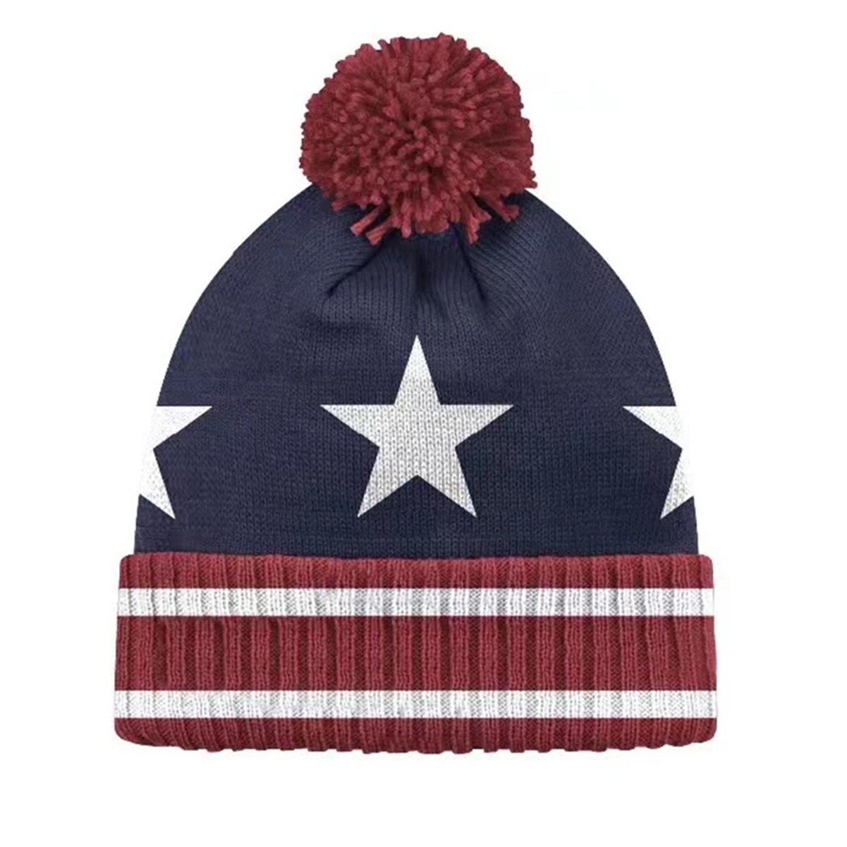 Soft Acrylic Winter Pom Hat