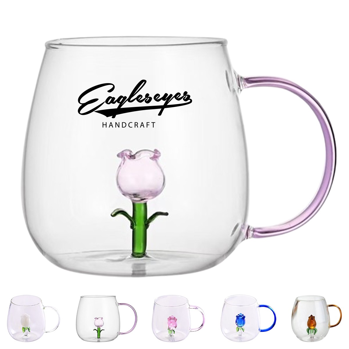 8.5oz Animal Shape Glass Coffee Mug