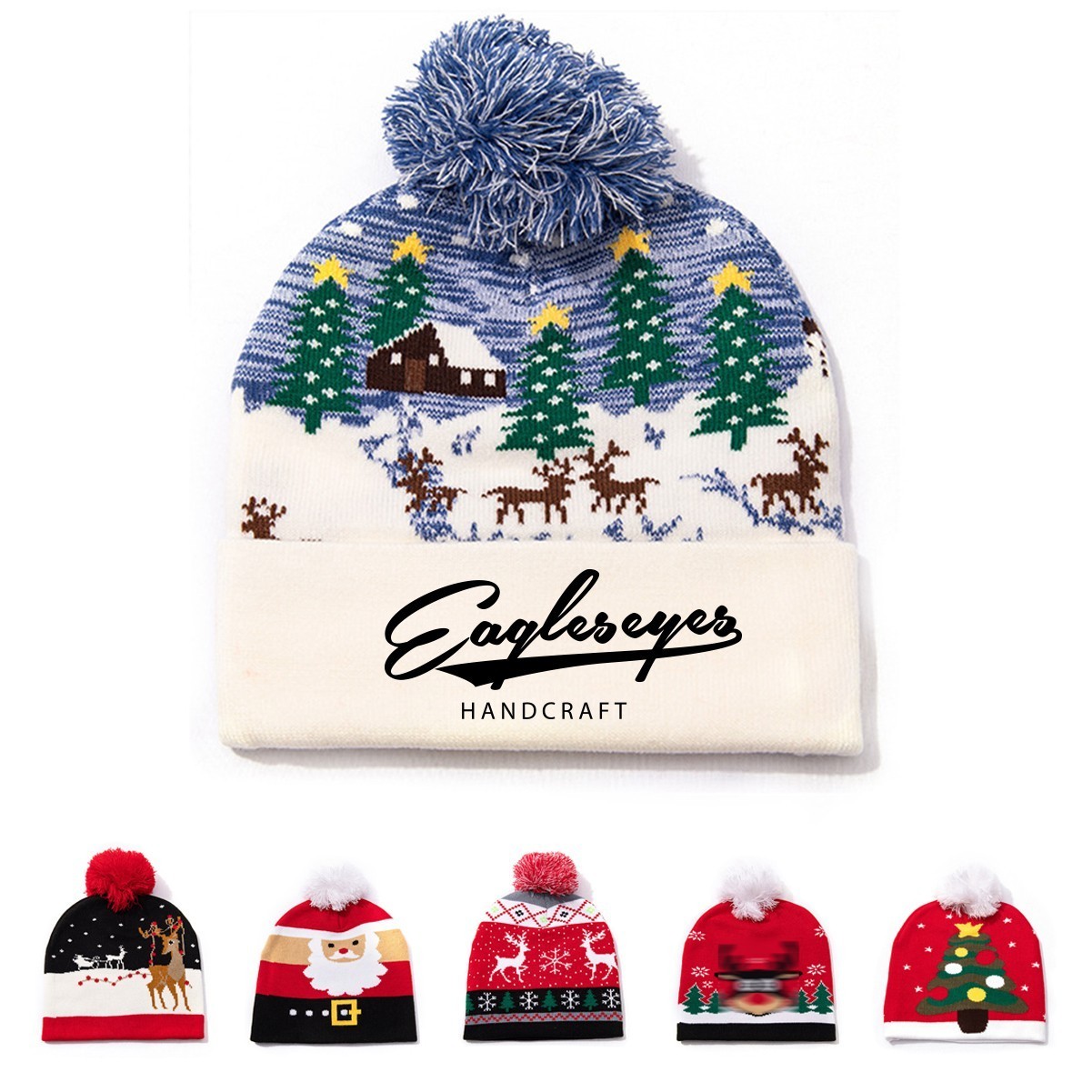 Christmas Knitted Jacquard Hat