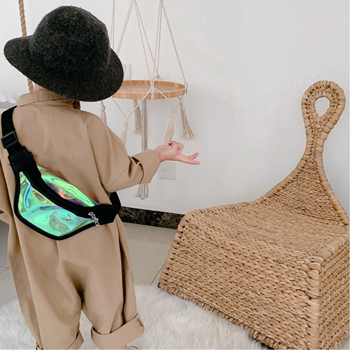 Holographic Fanny Pack with Belt