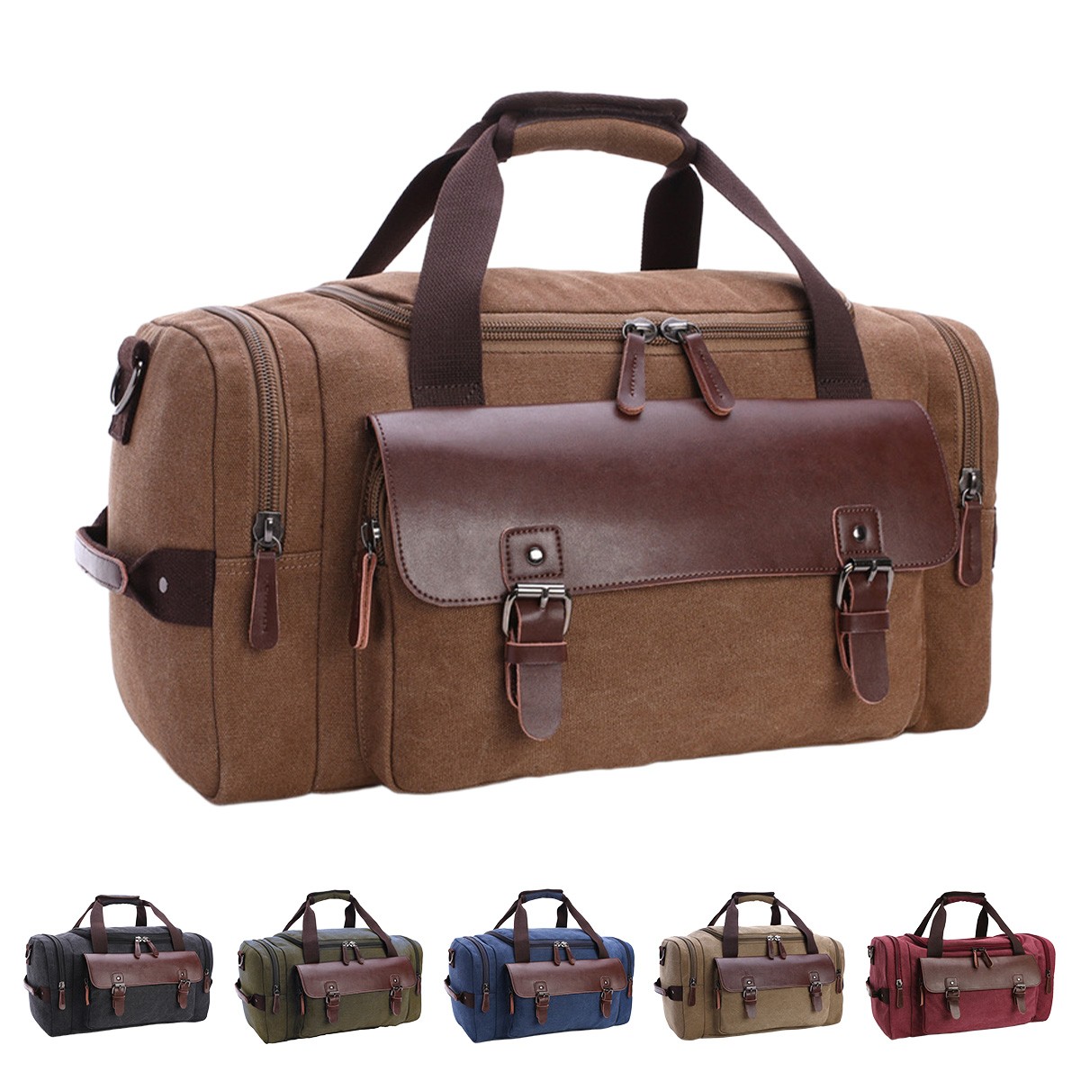 Vintage Canvas Large Travel Bag