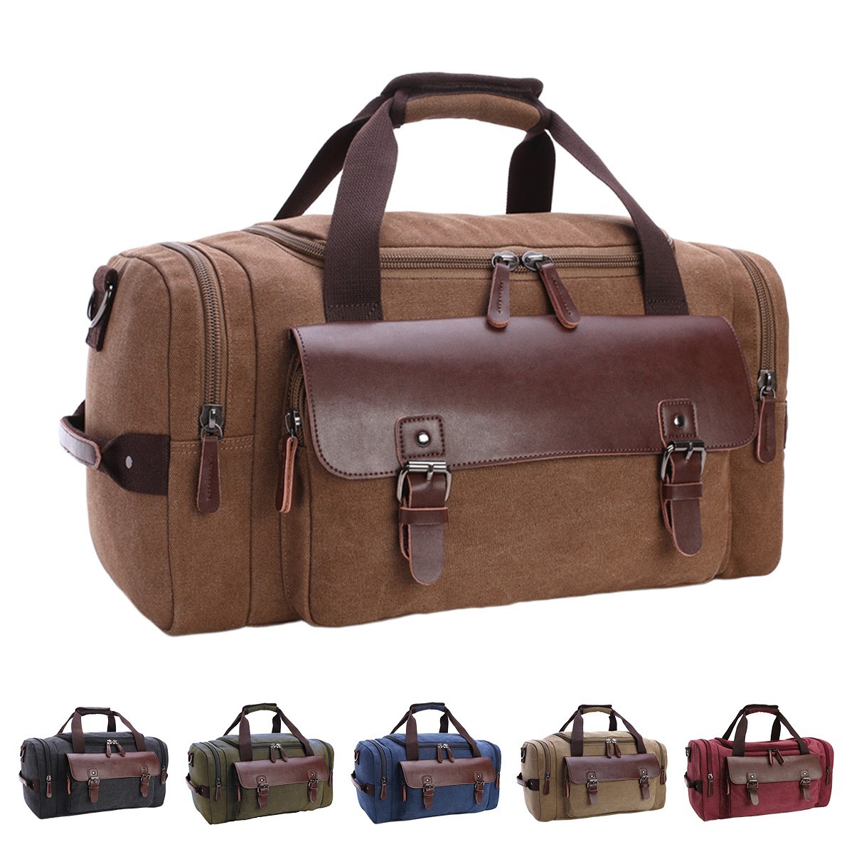 Vintage Canvas Large Travel Bag
