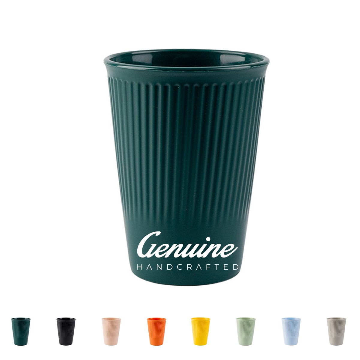 12oz Wheat Straw Fiber Reusable Mouthwash Cup