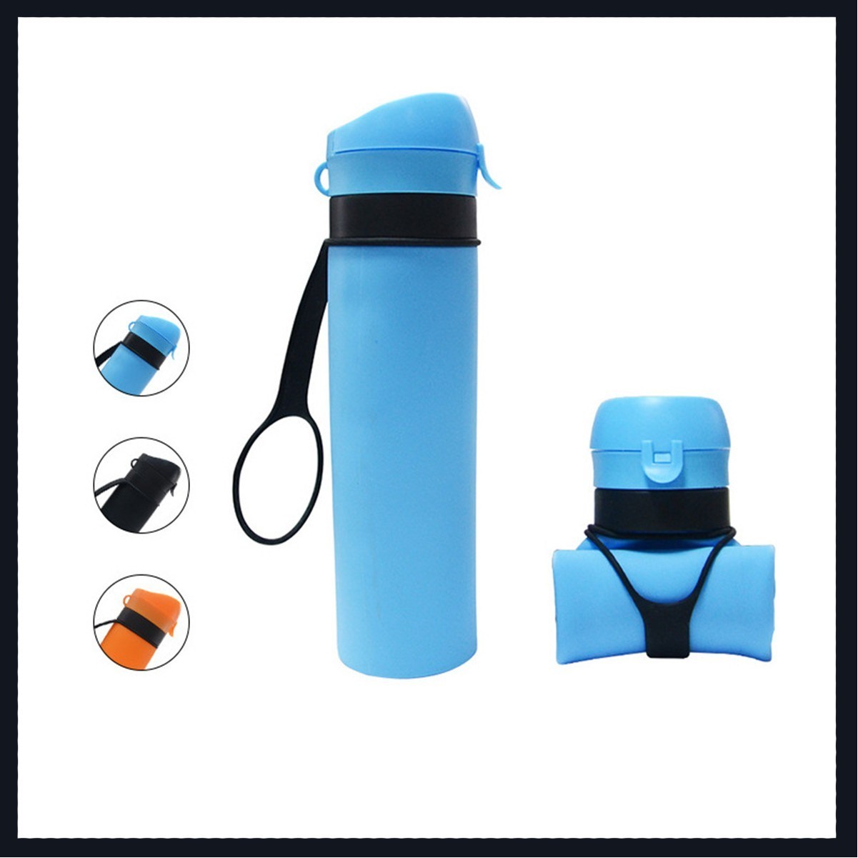 20oz Collapsible Silicone Water Bottle