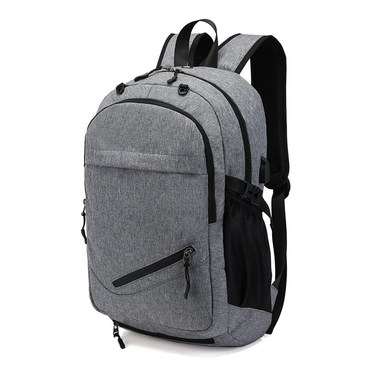 Sports Gear Backpack with Hidden Ball Compartment and USB Port