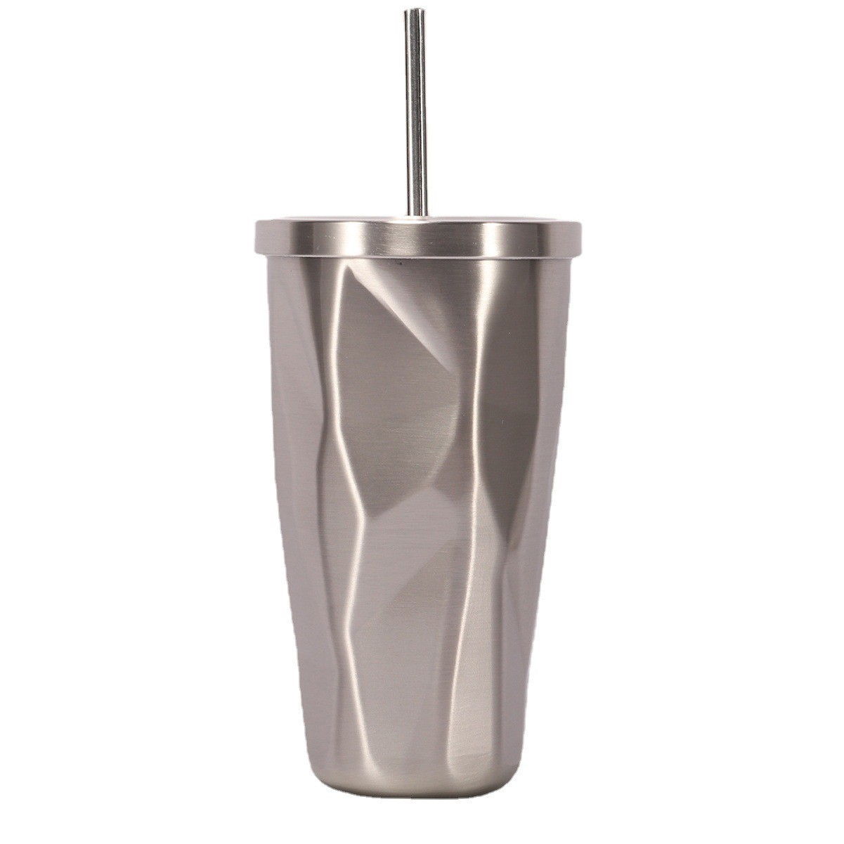 16oz Stainless Steel Vacuum Insulated Tumbler with Lid and Straw