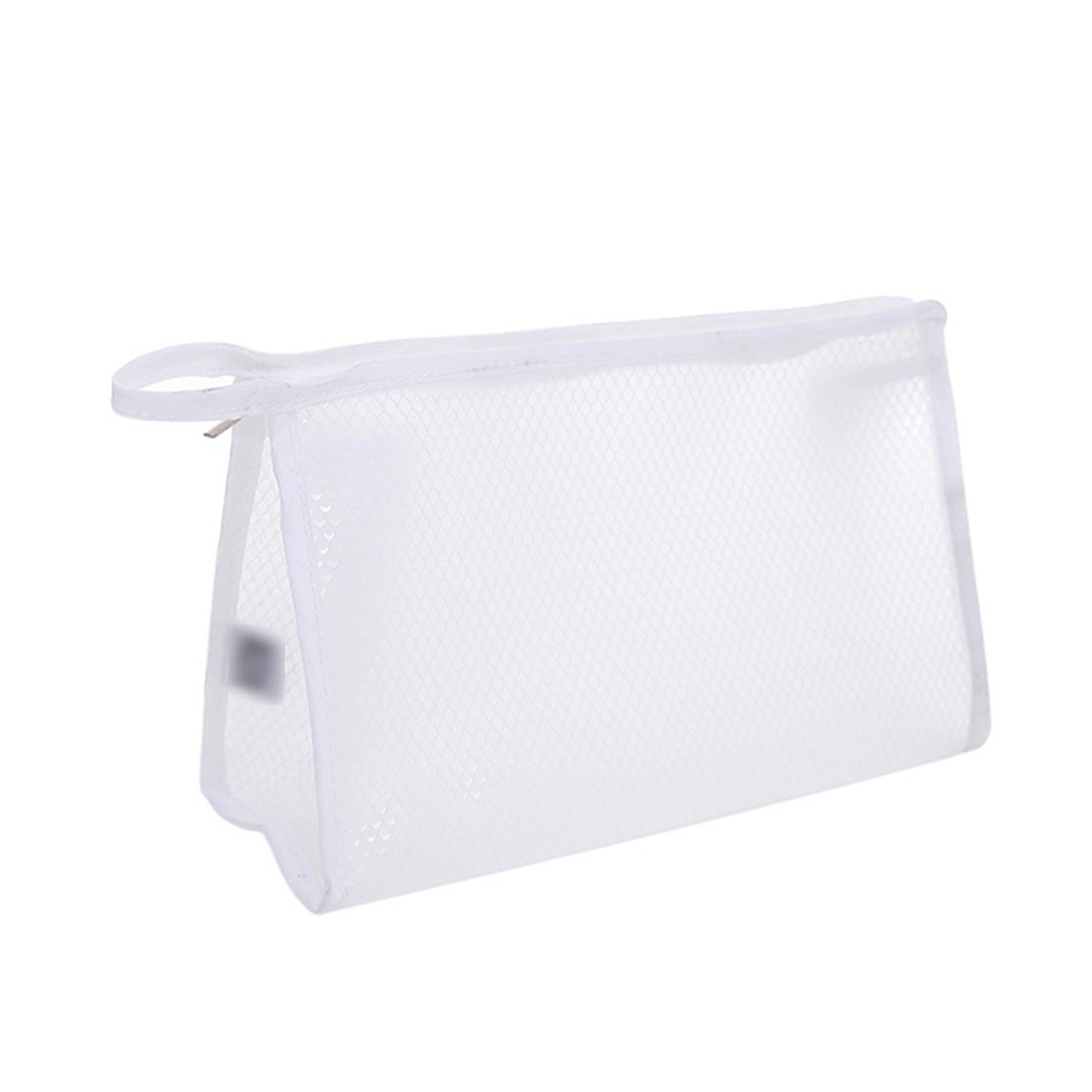 PVC Mesh Translucent Handled Travel Makeup Bag