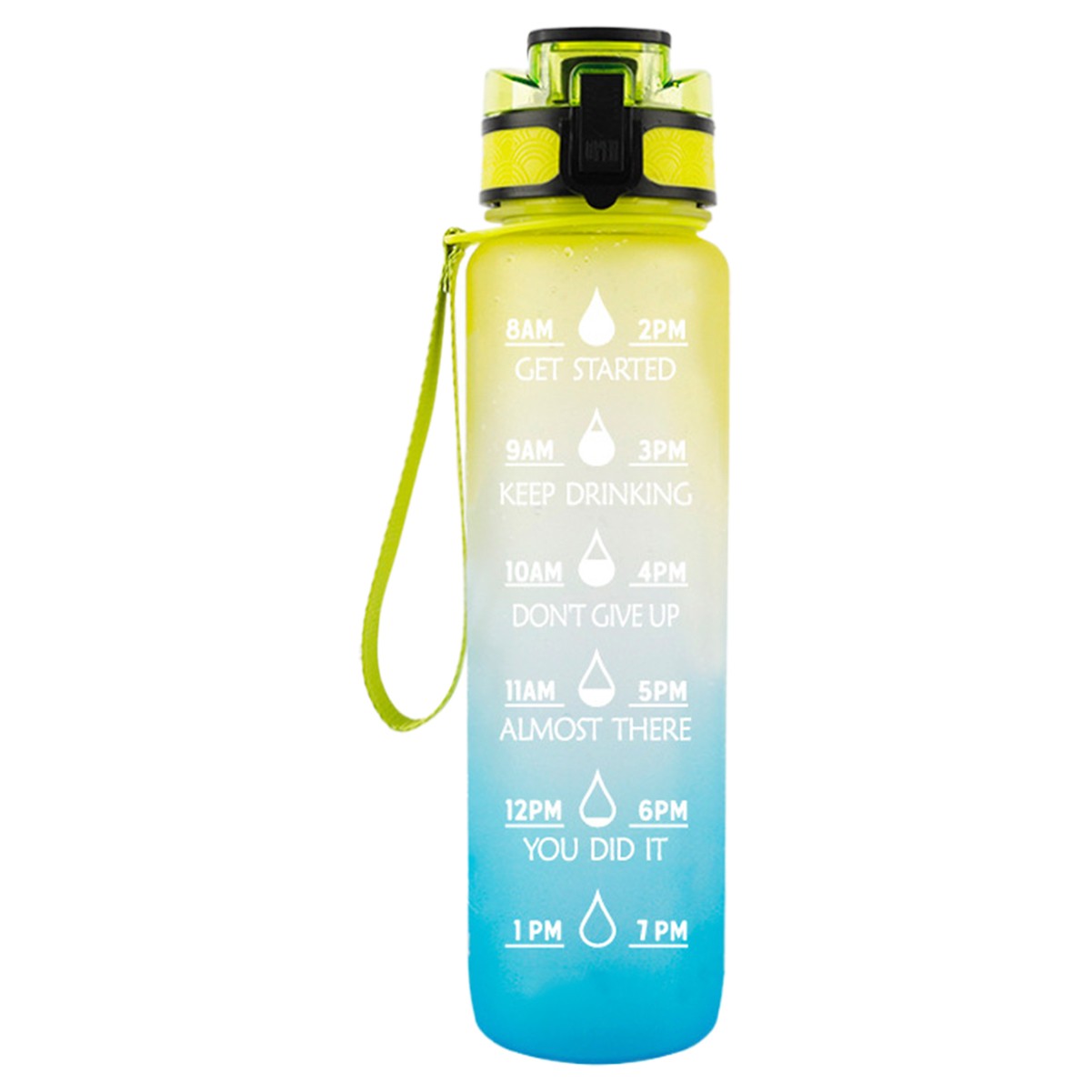 34oz Water Bottle with Time Marker