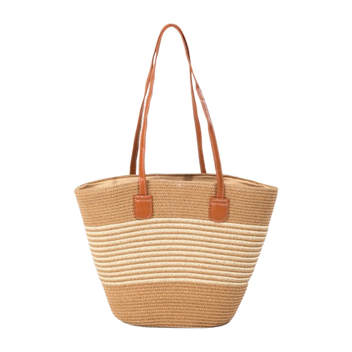 Handwoven Straw Shoulder Tote Bag