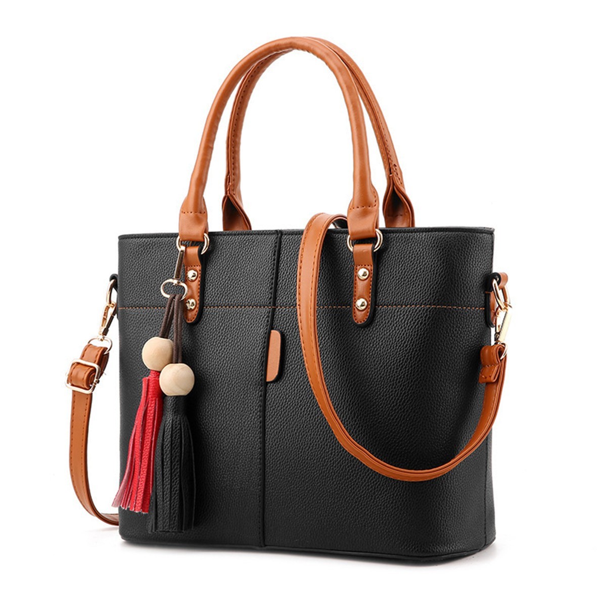 Leather Laptop Tote Bag