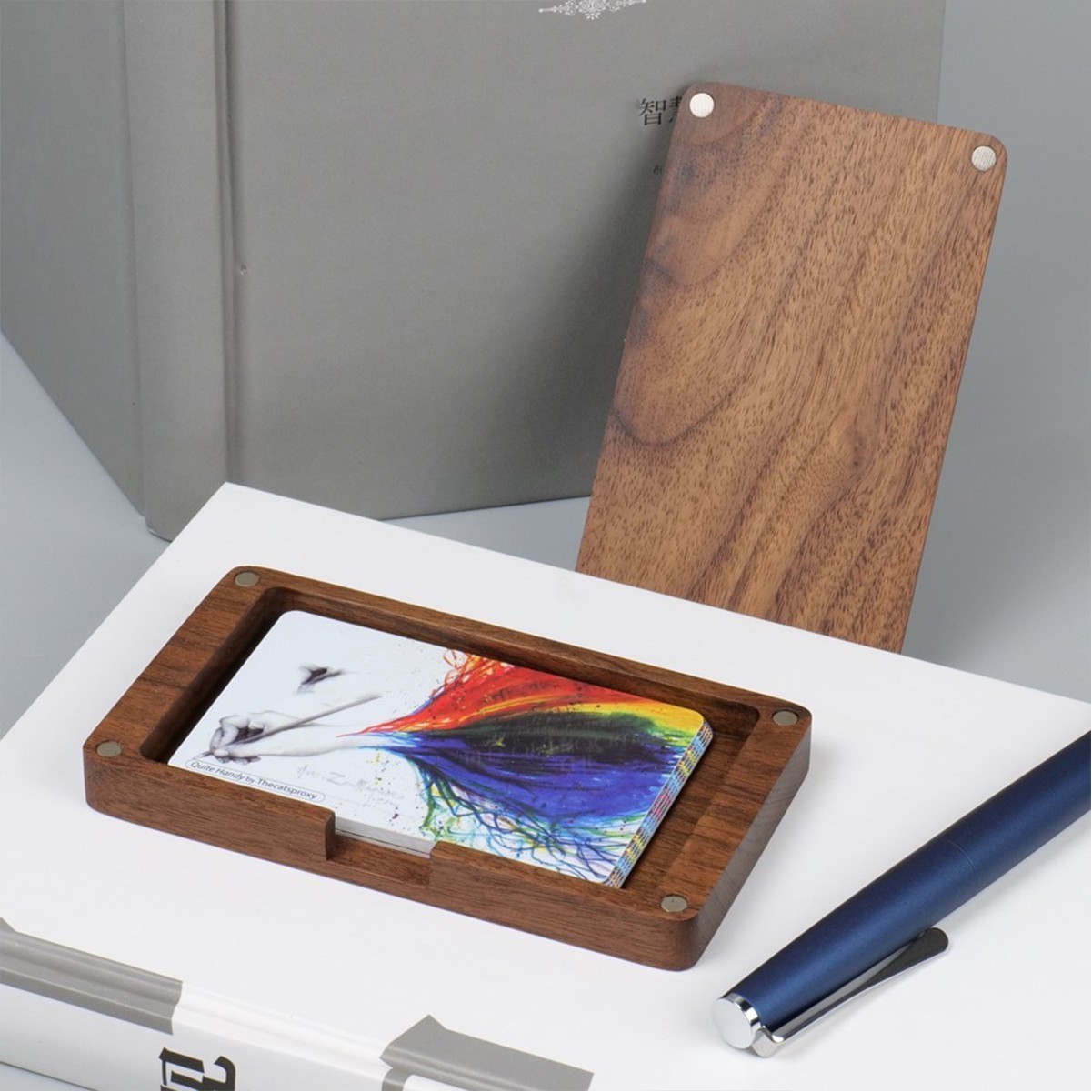 Walnut Business Card Case