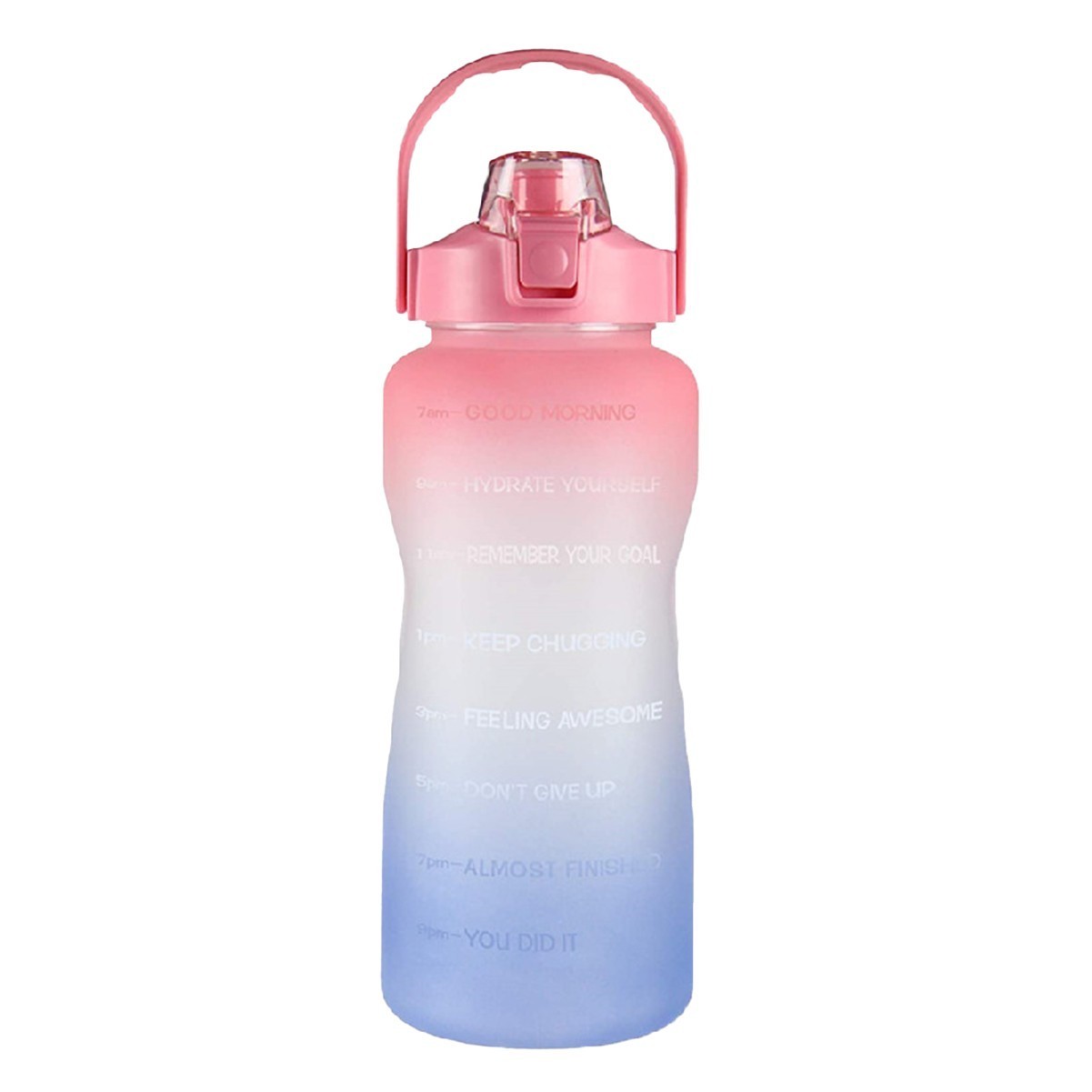64oz Motivational Water Bottle with Time Marker