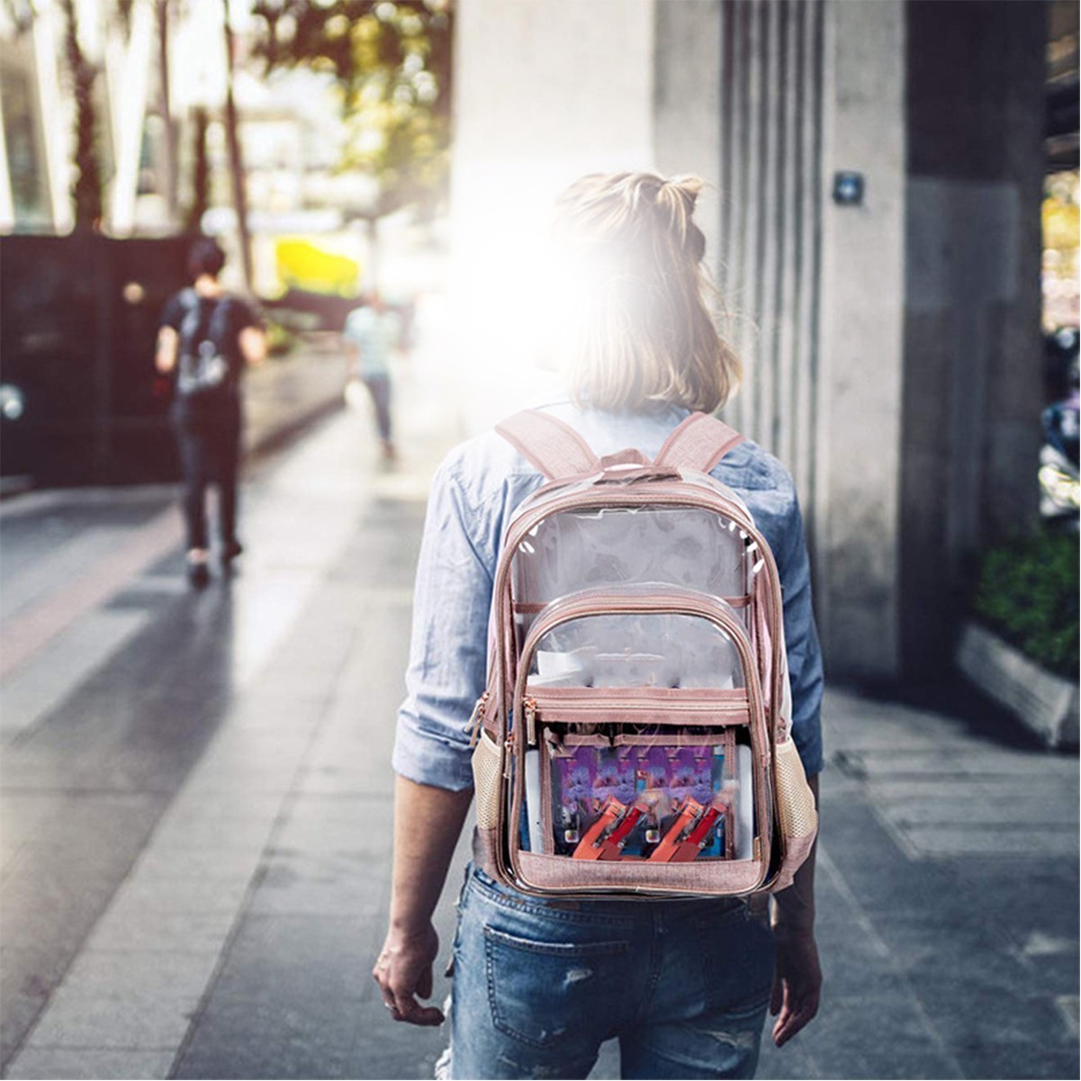 Transparent Plastic Backpack