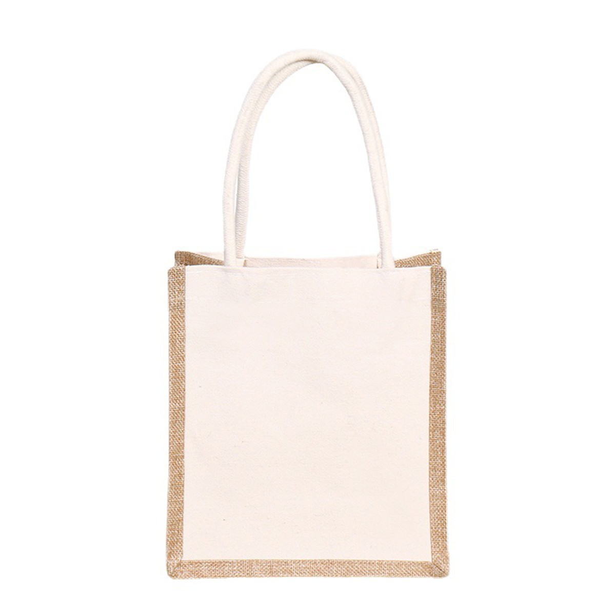 Natural Burlap Fiber Waterproof Tote Bag