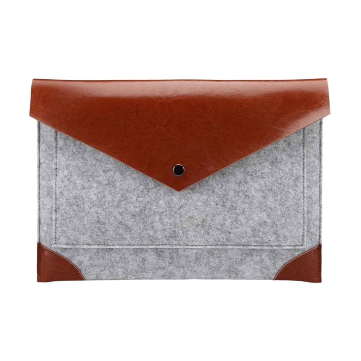 Felt and PU Document Bag
