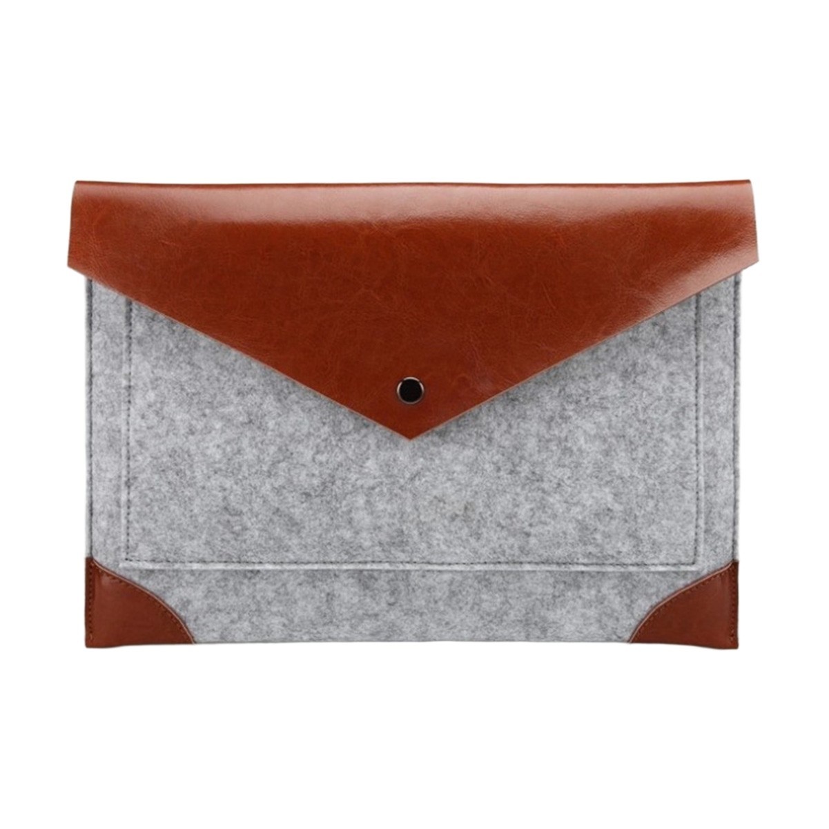Felt and PU Document Bag