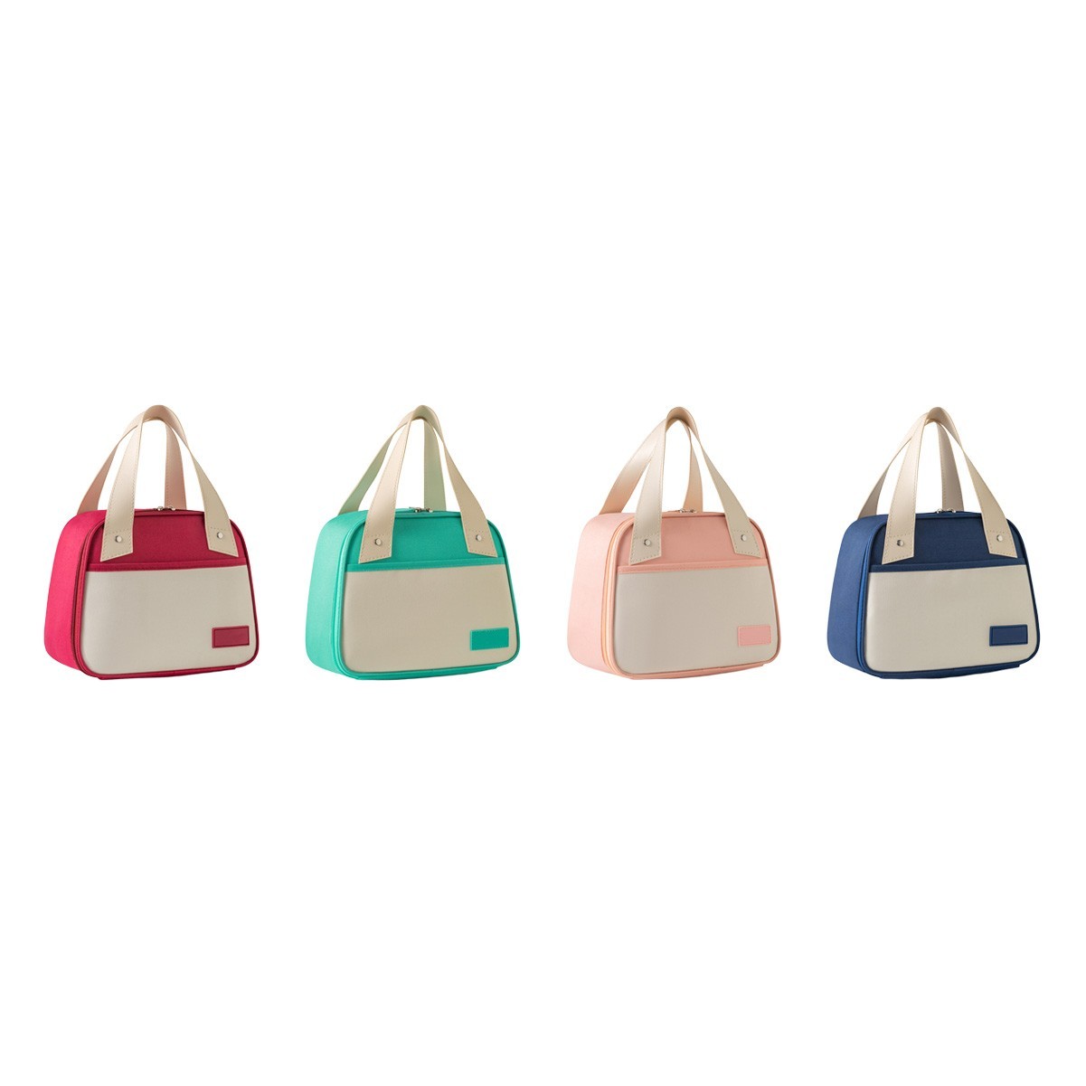 Trapezoidal Oxford Cloth Insulated Tote Bag