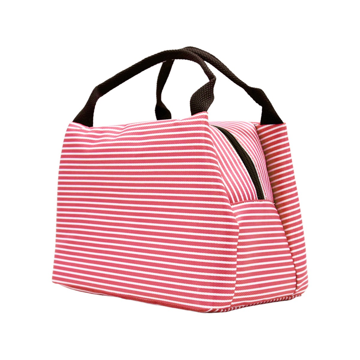 Striped Insulated Lunch Tote