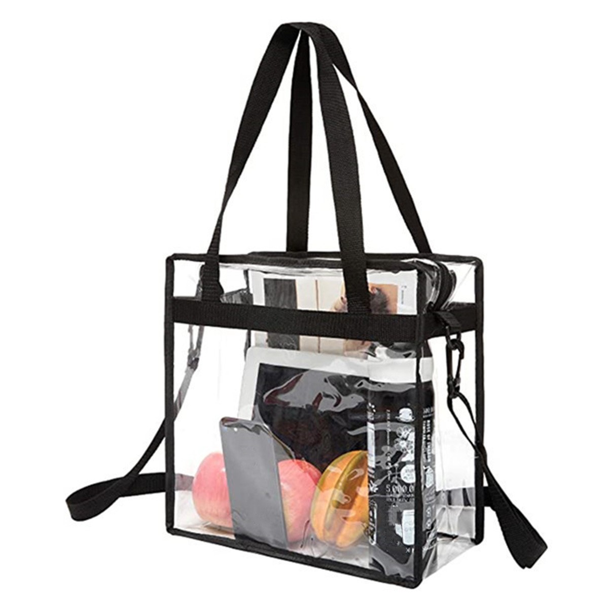 PVC Transparent Crossbody Tote Bag
