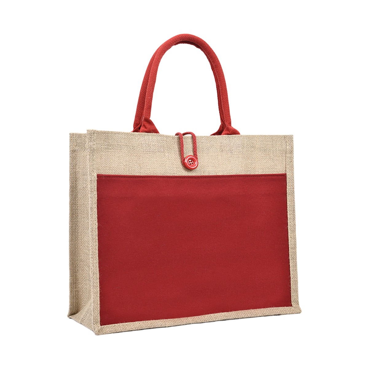 Eco-Friendly Patchwork Jute Bag