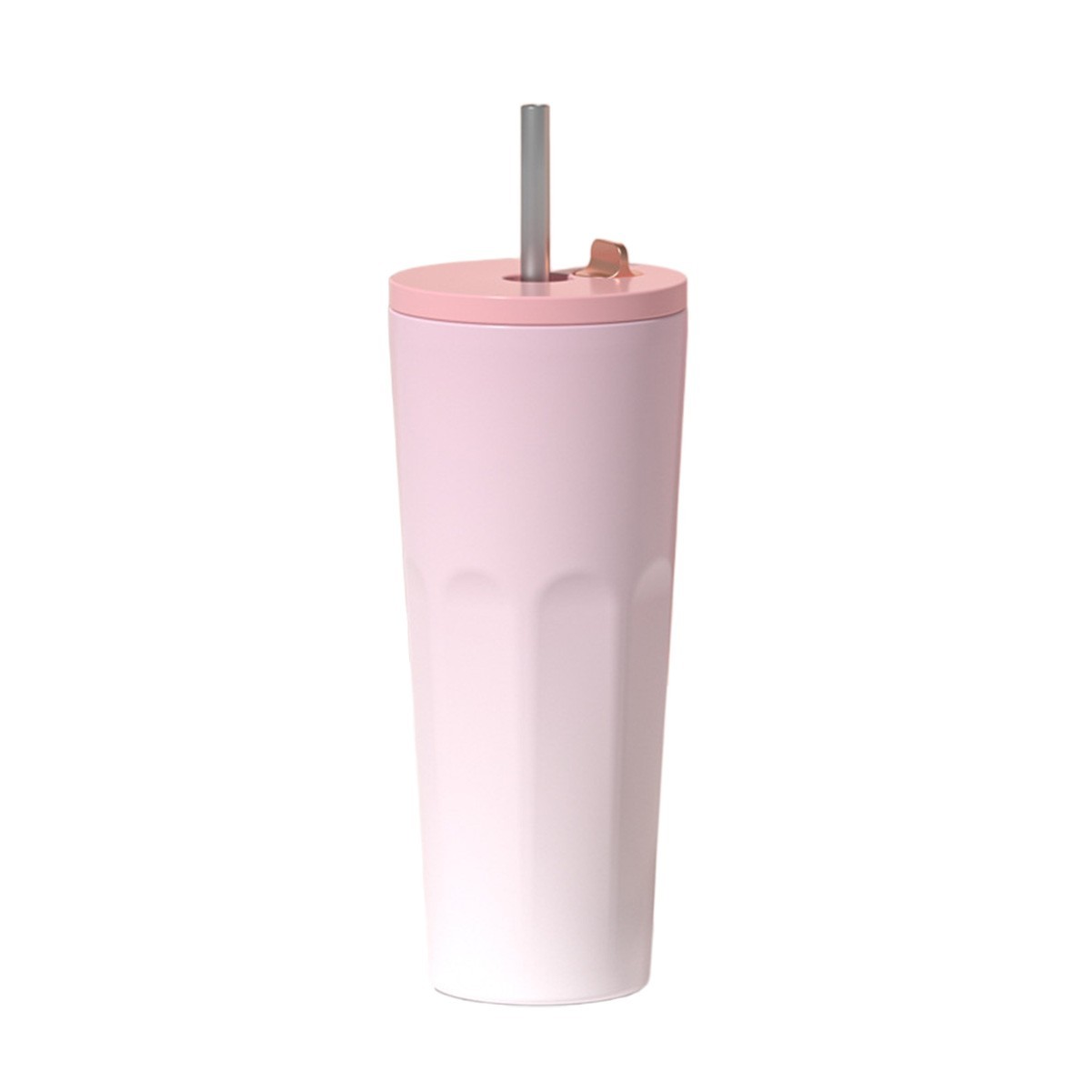 24oz Insulated Coffee Tumbler with Automatic Spring Straw