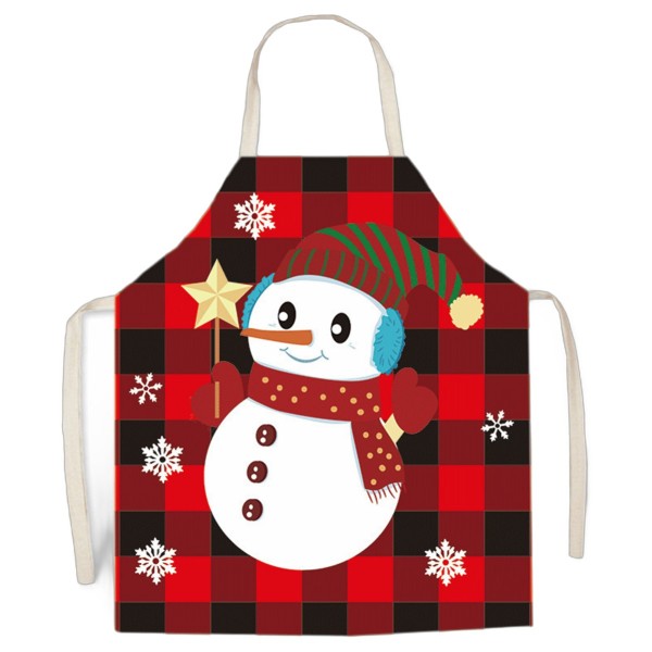 Festive Linen Holiday Apron