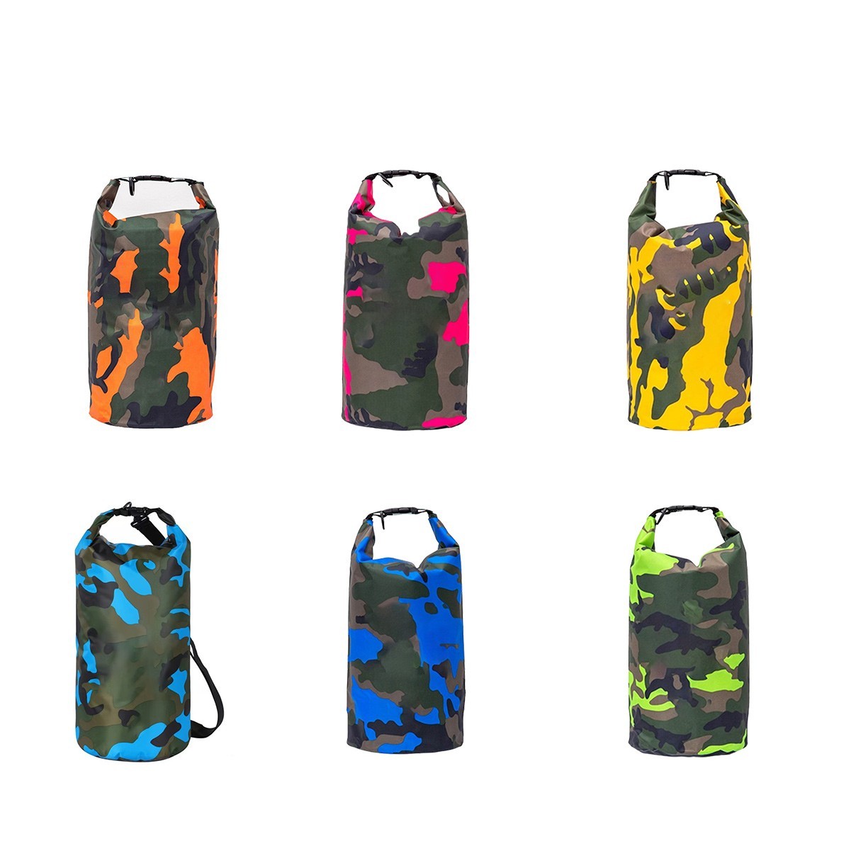 Camouflage Water Resistant PVC Mesh Backpack with Adjustable Strap