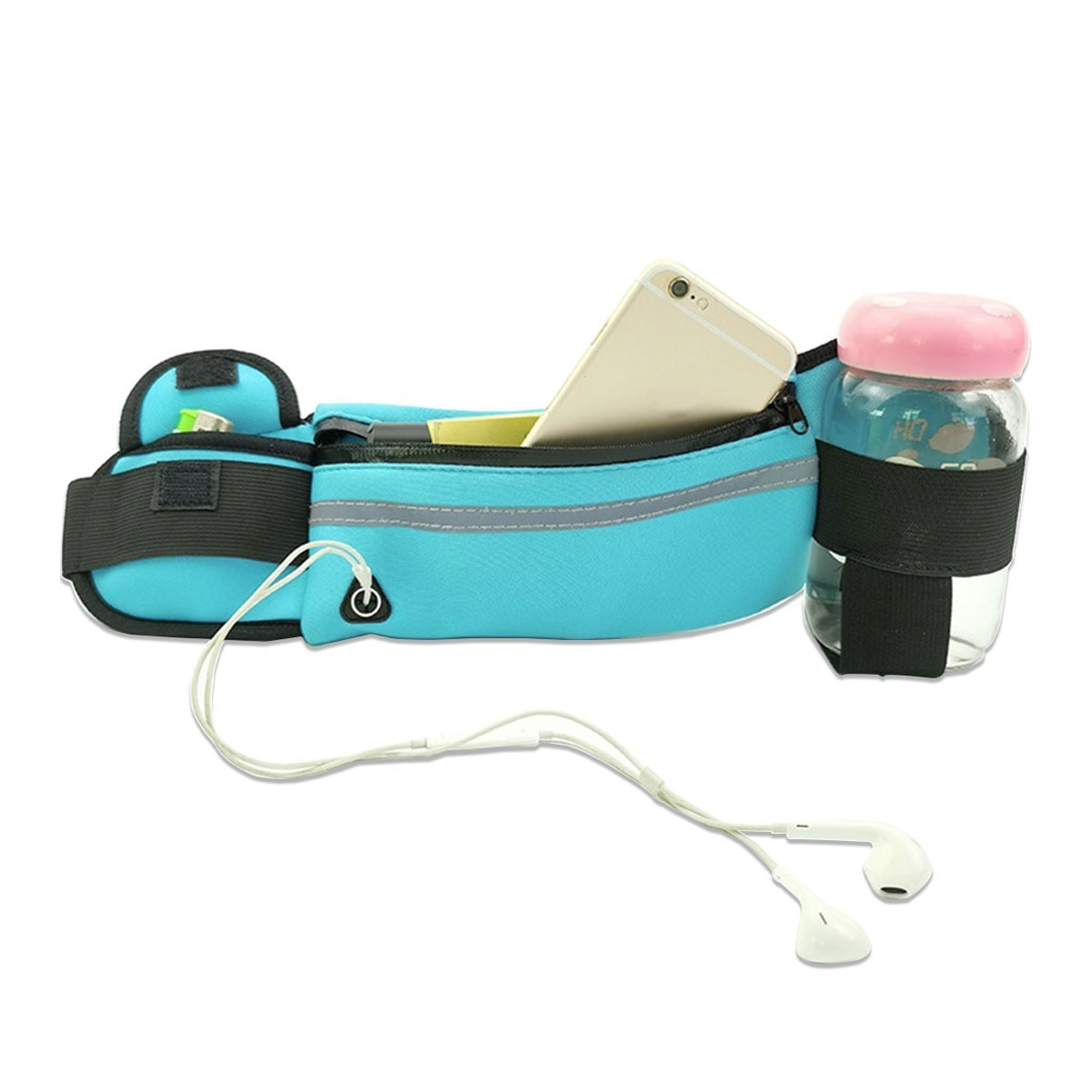 Outdoor Sports Fanny Pack w/ Water Bottle Holder