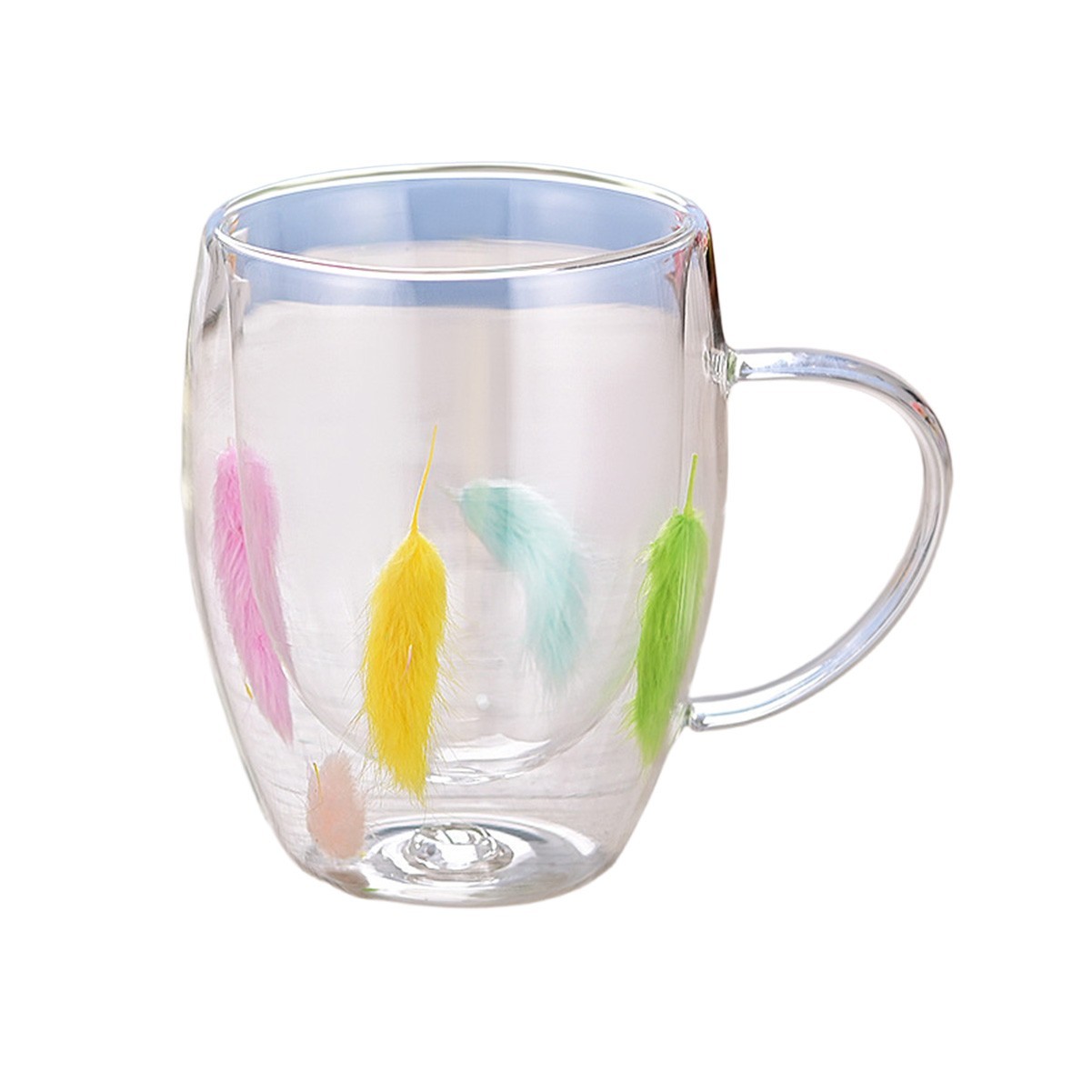 10oz Elegant Double-Walled Glass Coffee Mug
