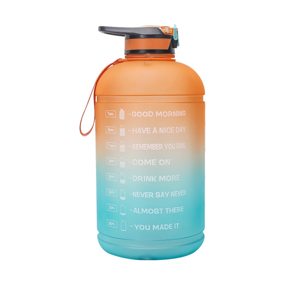 128 oz Motivational Water Jug with Time Marker
