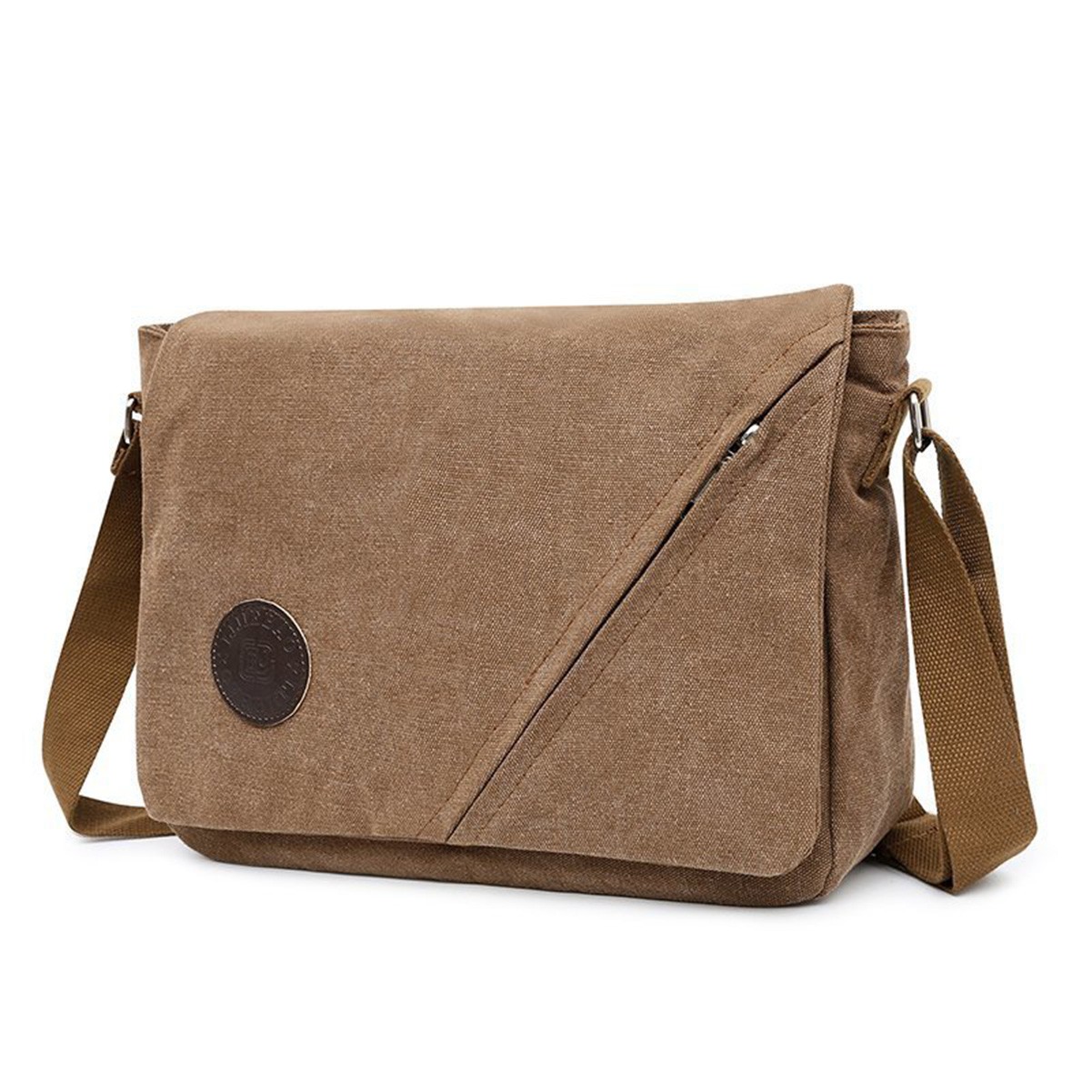 Spacious Casual Messenger Bag with Flip Closure