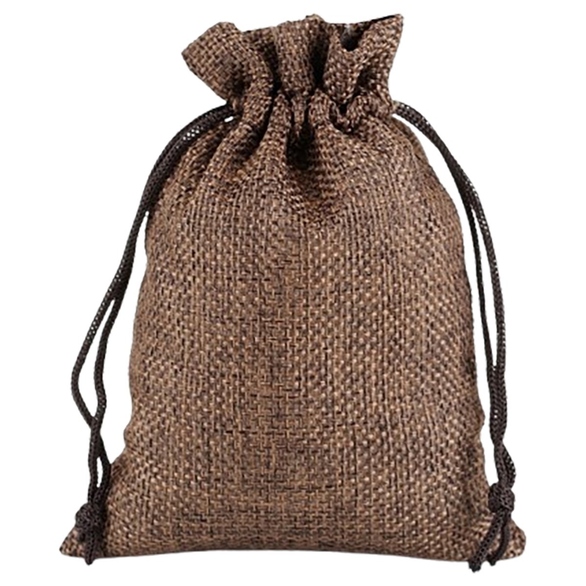 Burlap Drawstring Bag