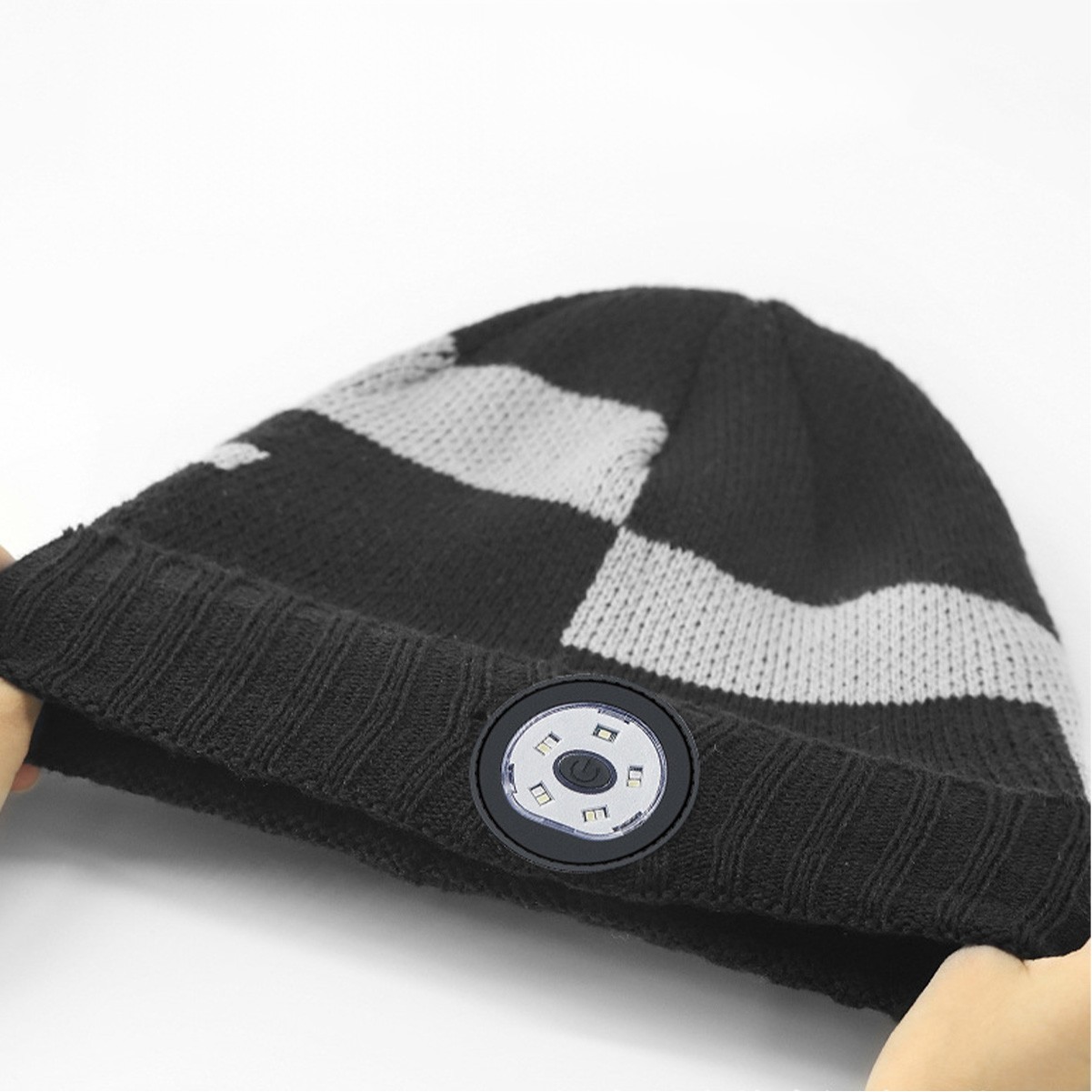 Led Illuminated Beanie Hat with USB Rechargeable