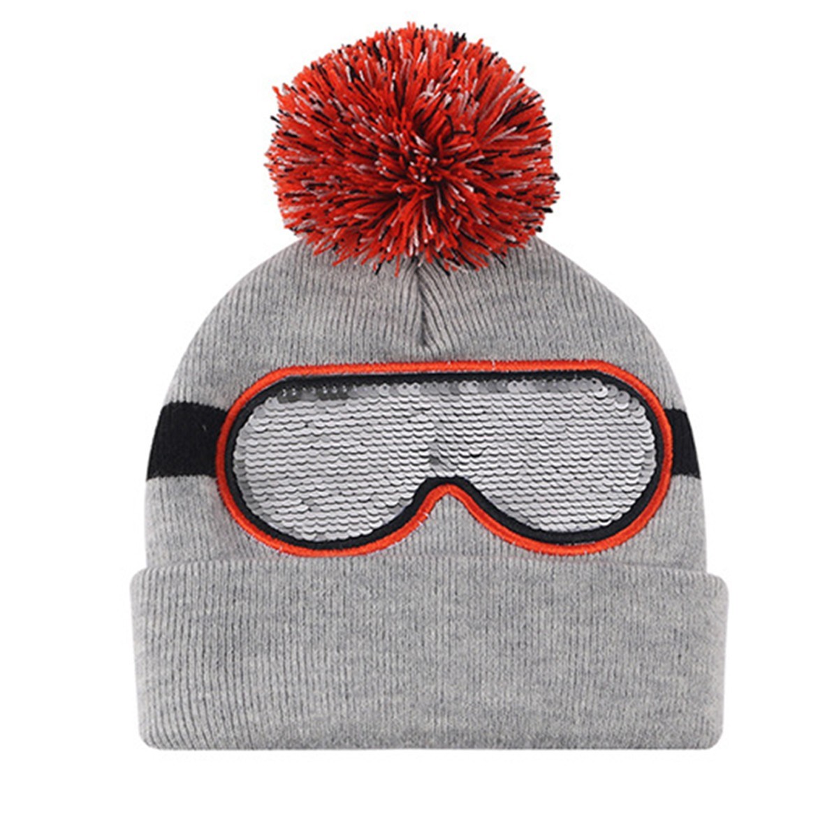 LED Light Snowman Beanie