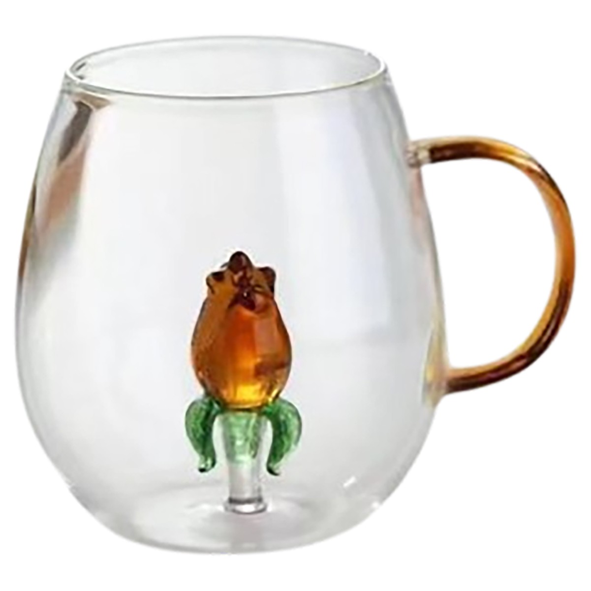 8.5oz Animal Shape Glass Coffee Mug