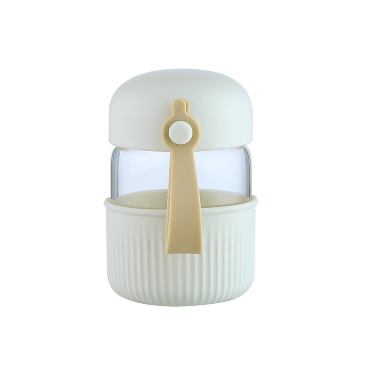 7.44oz Glass Water Cup with Secure Lid