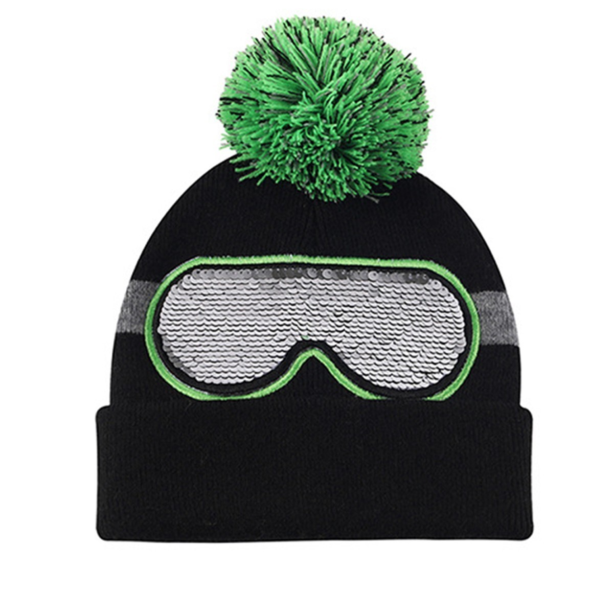 LED Light Snowman Beanie