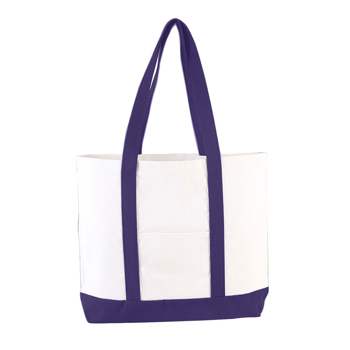 Two-Tone Canvas Tote Bag