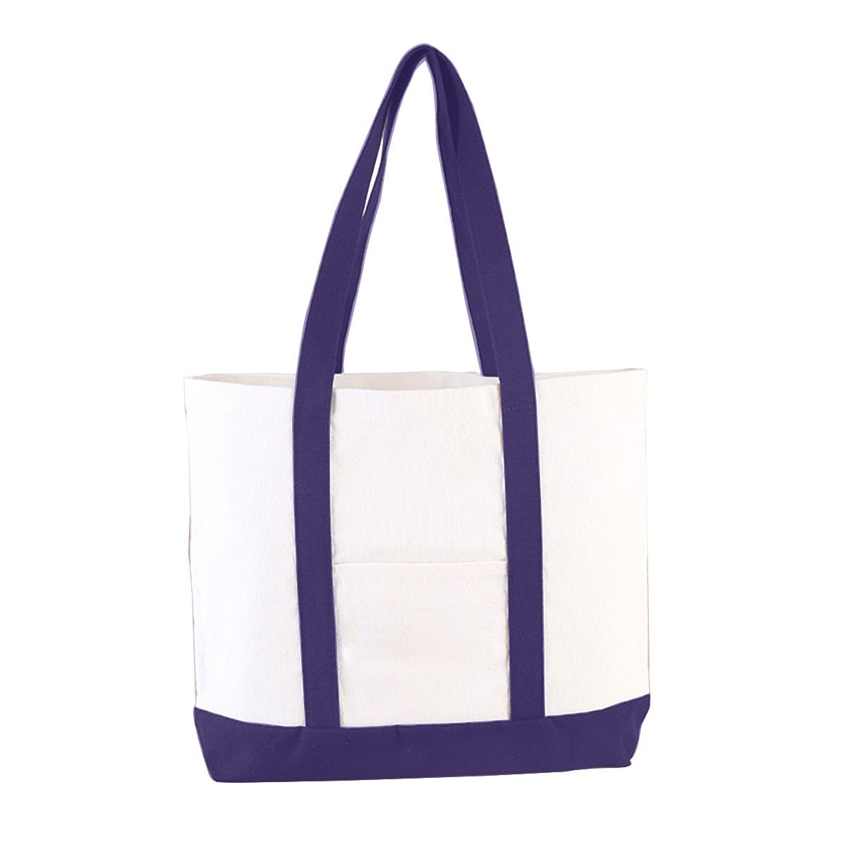 Two-Tone Canvas Tote Bag