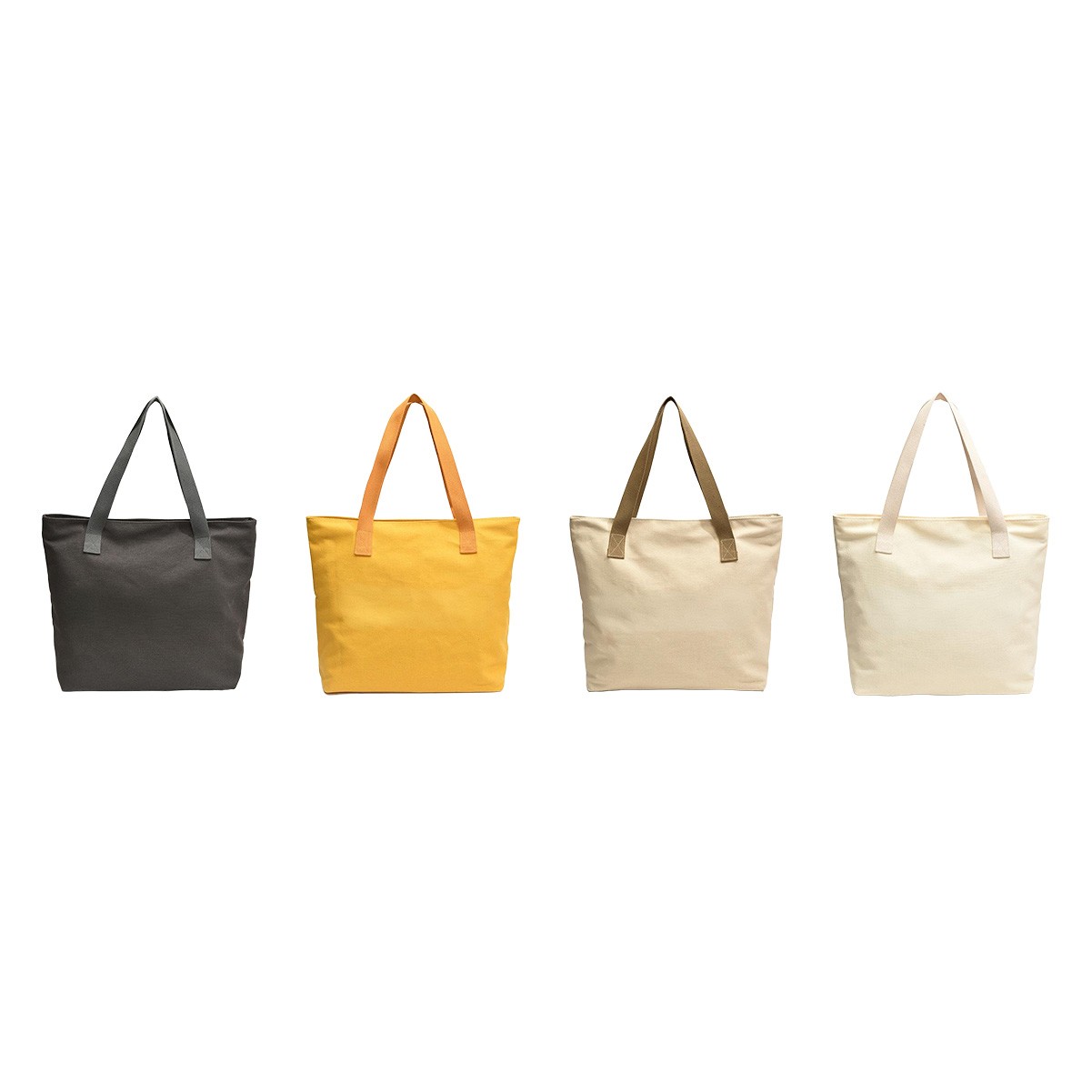 Natural Cotton Canvas Shopping Tote Bag