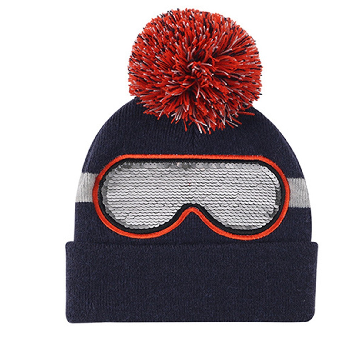 LED Light Snowman Beanie