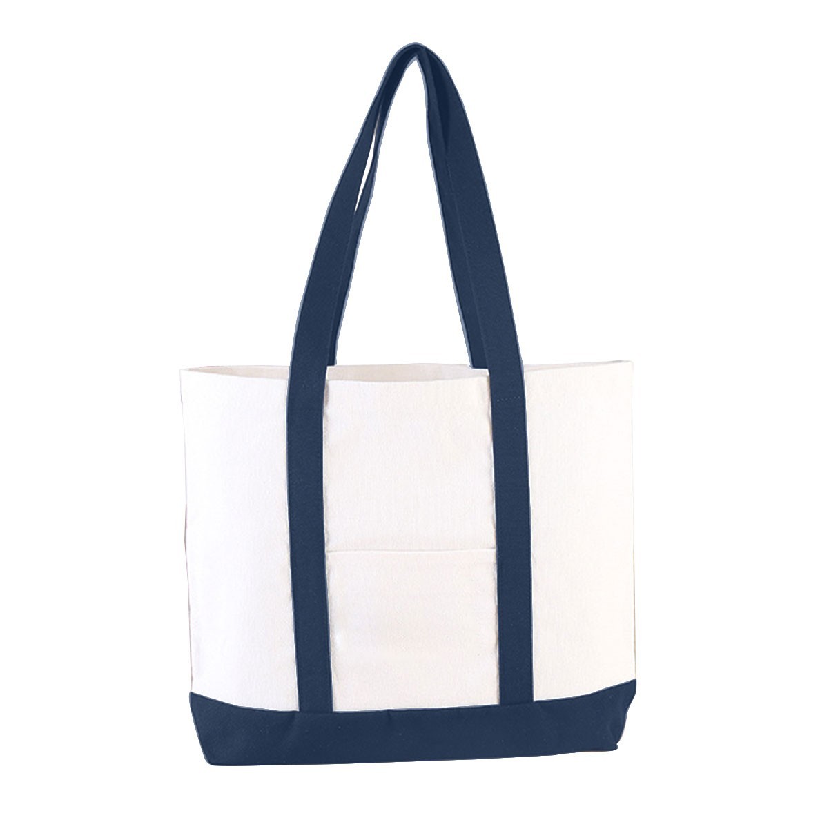Two-Tone Canvas Tote Bag