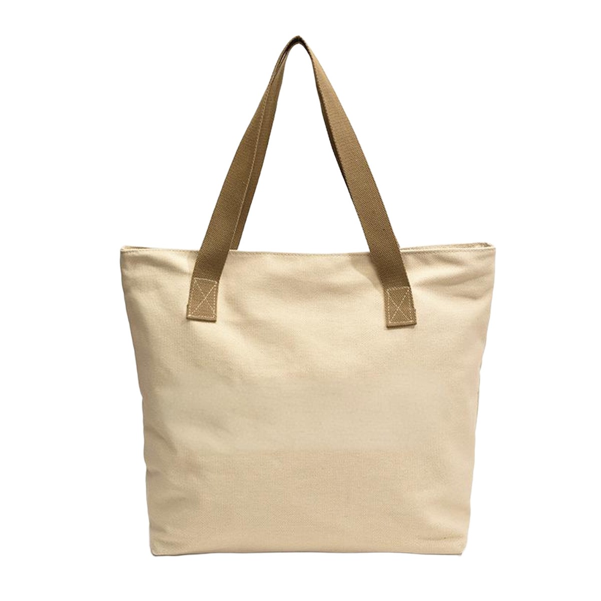 Natural Cotton Canvas Shopping Tote Bag