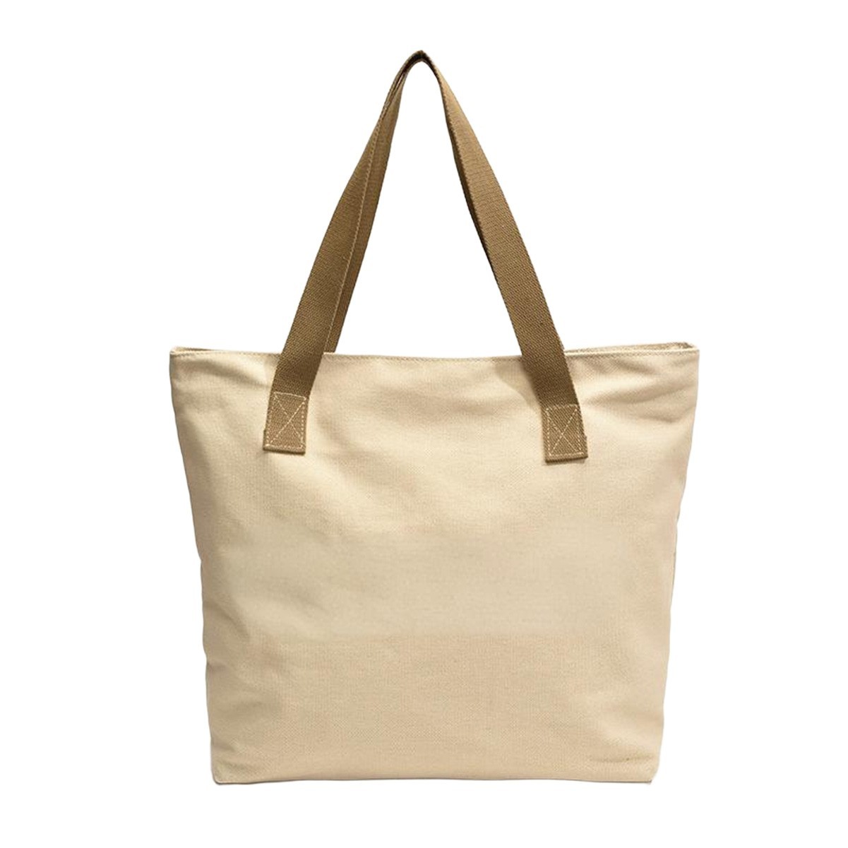 Natural Cotton Canvas Shopping Tote Bag