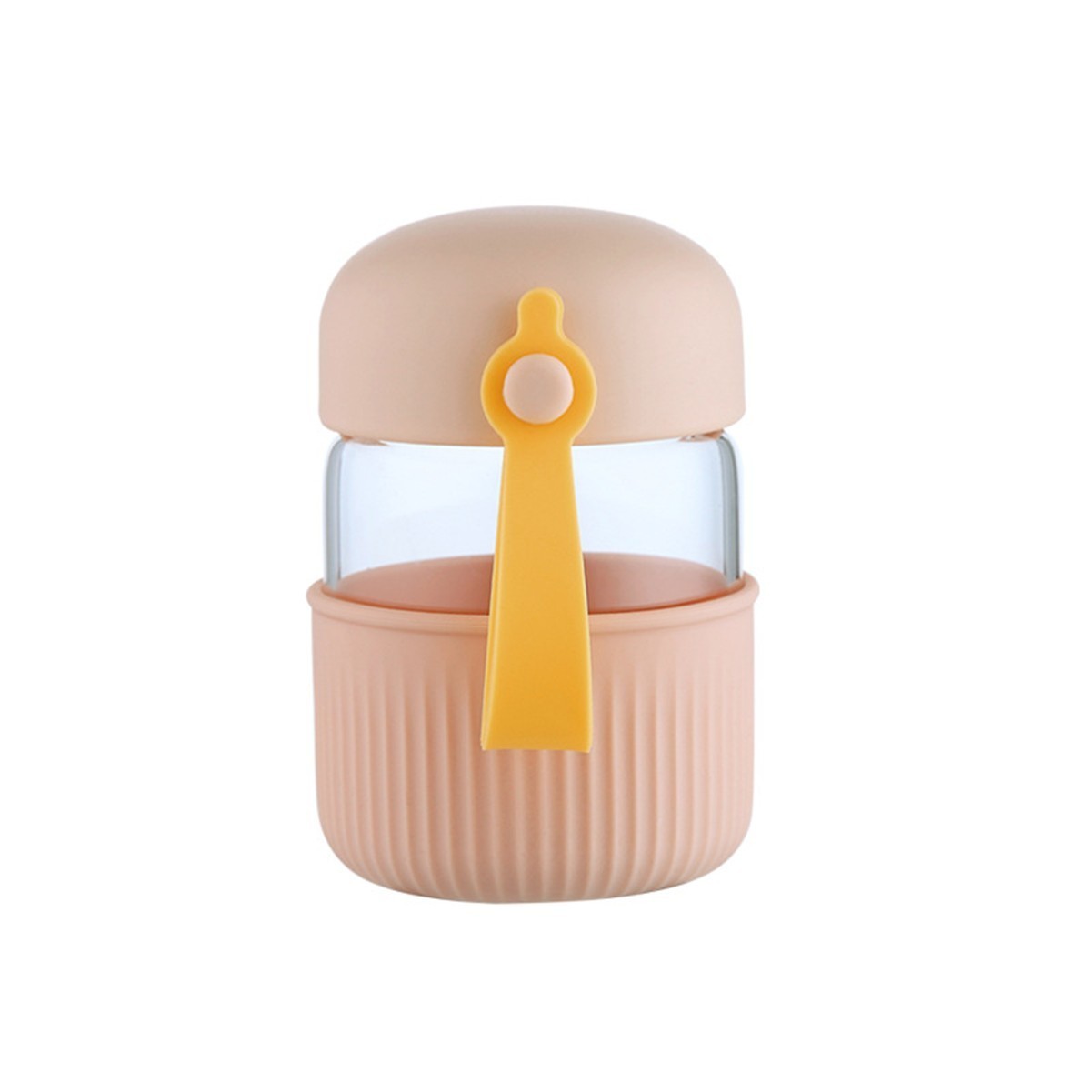 7.44oz Glass Water Cup with Secure Lid