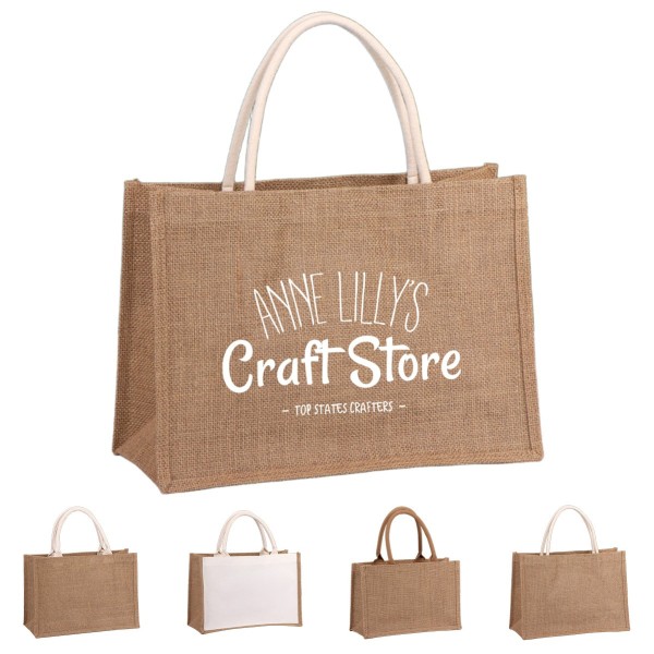 Natural Linen Tote Bag