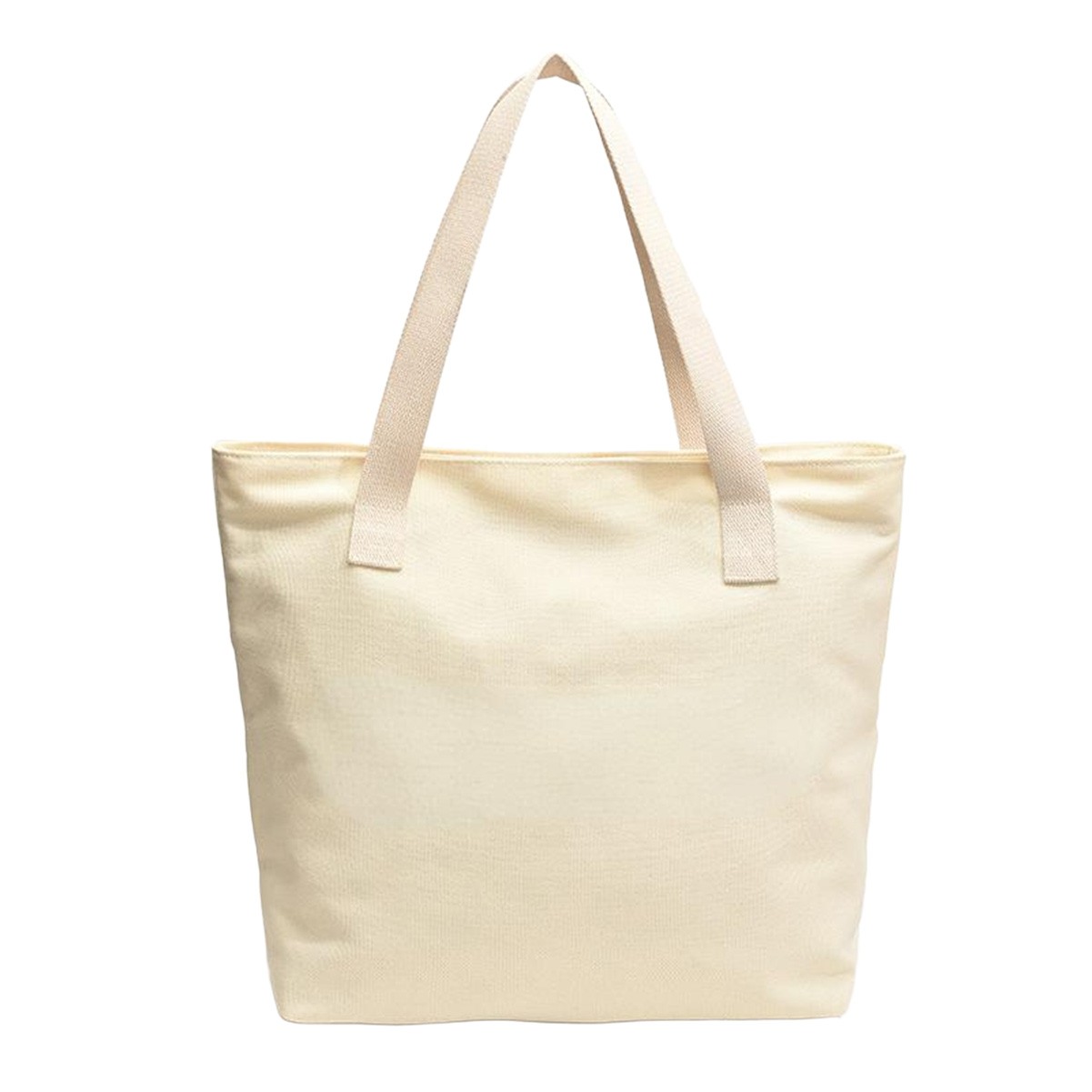 Natural Cotton Canvas Shopping Tote Bag