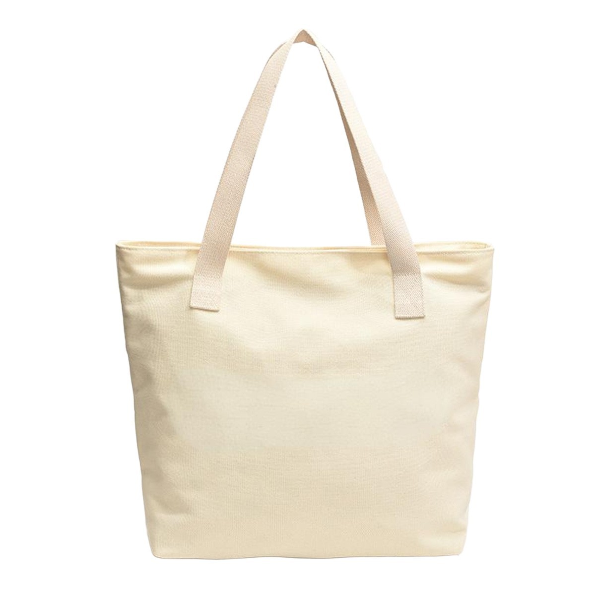 Natural Cotton Canvas Shopping Tote Bag