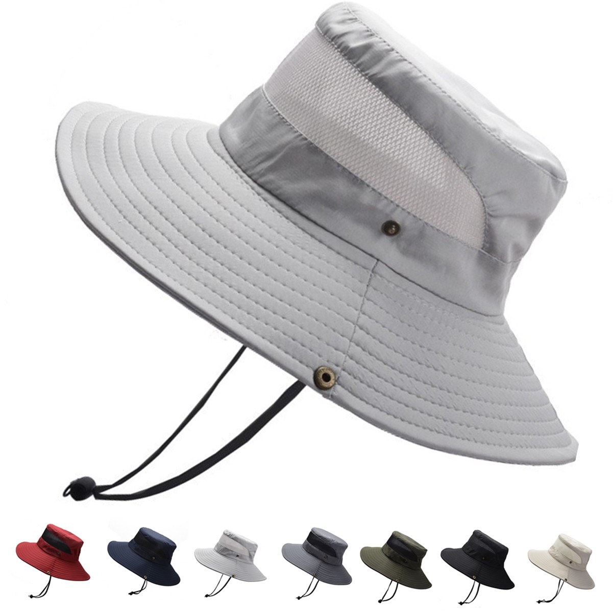 Wide Brim Uv Protection Bucket Hat